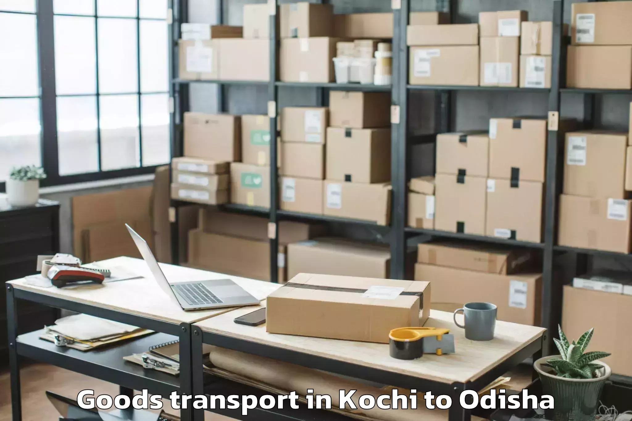 Kochi to Rengali Damsite Goods Transport Booking